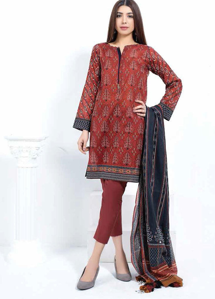 Lakhany Printed Lawn Suits Unstitched 3 Piece LSM21-SP2 PLC-2118 - Summer Collection