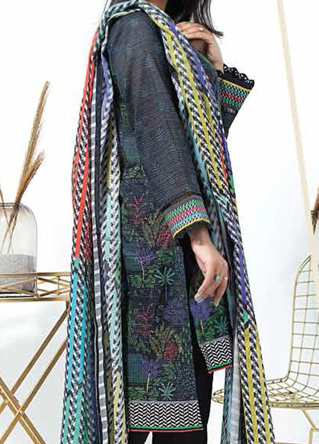Lakhany Printed Lawn Suits Unstitched 2 Piece LSM21-SP2 TPC-2192 - Summer Collection