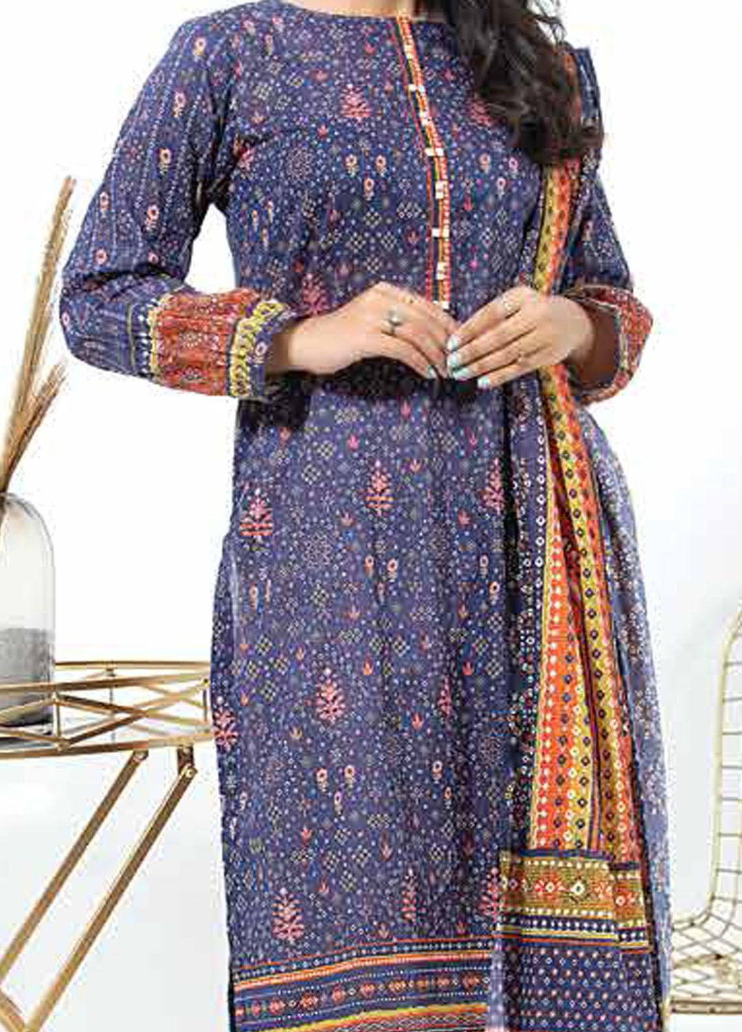 Lakhany Printed Lawn Suits Unstitched 2 Piece LSM21-SP2 TPC-2193 - Summer Collection