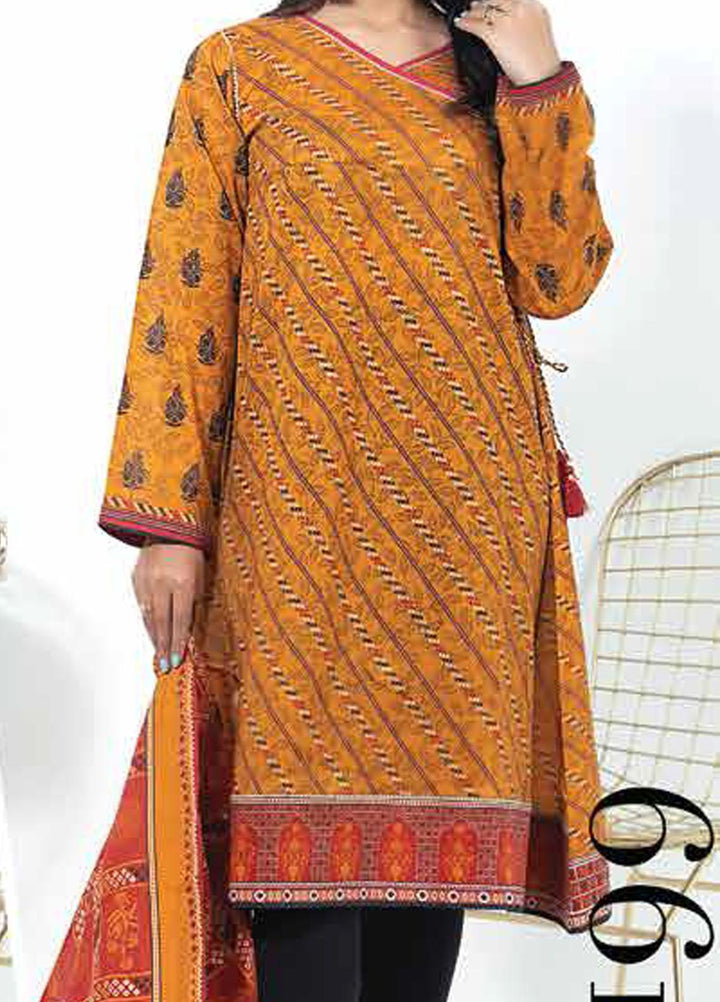 Lakhany Printed Lawn Suits Unstitched 2 Piece LSM21-SP2 TPC-2199 - Summer Collection