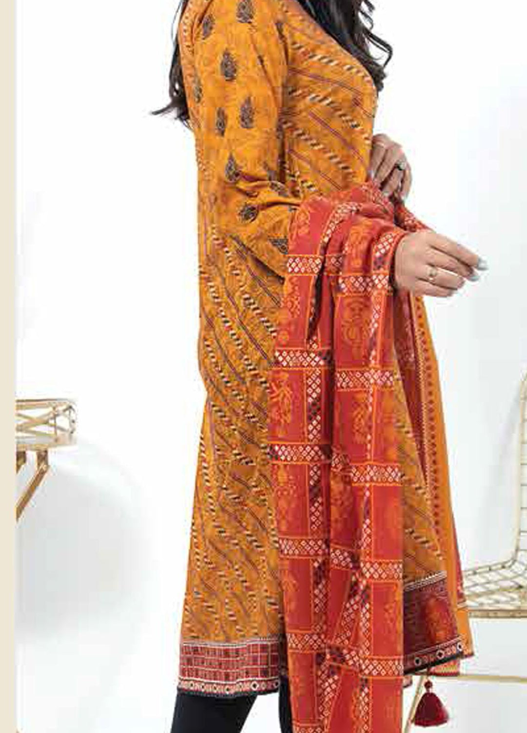 Lakhany Printed Lawn Suits Unstitched 2 Piece LSM21-SP2 TPC-2199 - Summer Collection