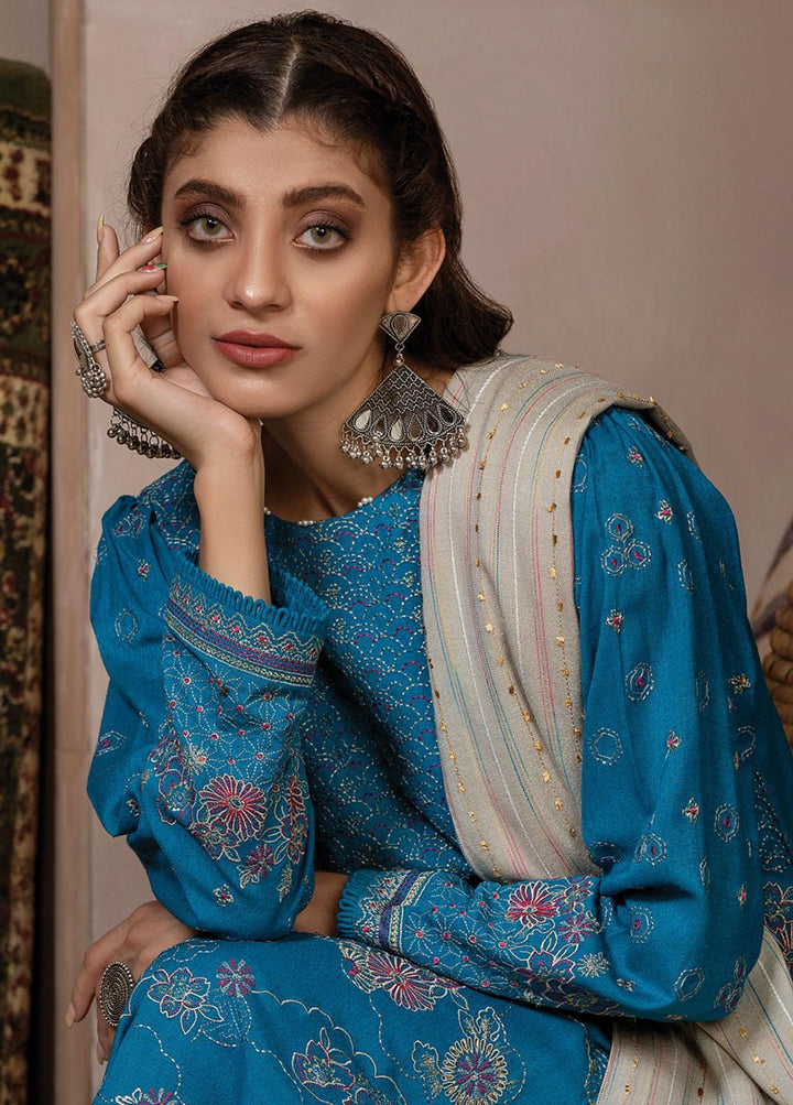 Lakhany Embroidered Slub Suits Unstitched 3 Piece LSM21WS WEC-5023 - Winter Collection