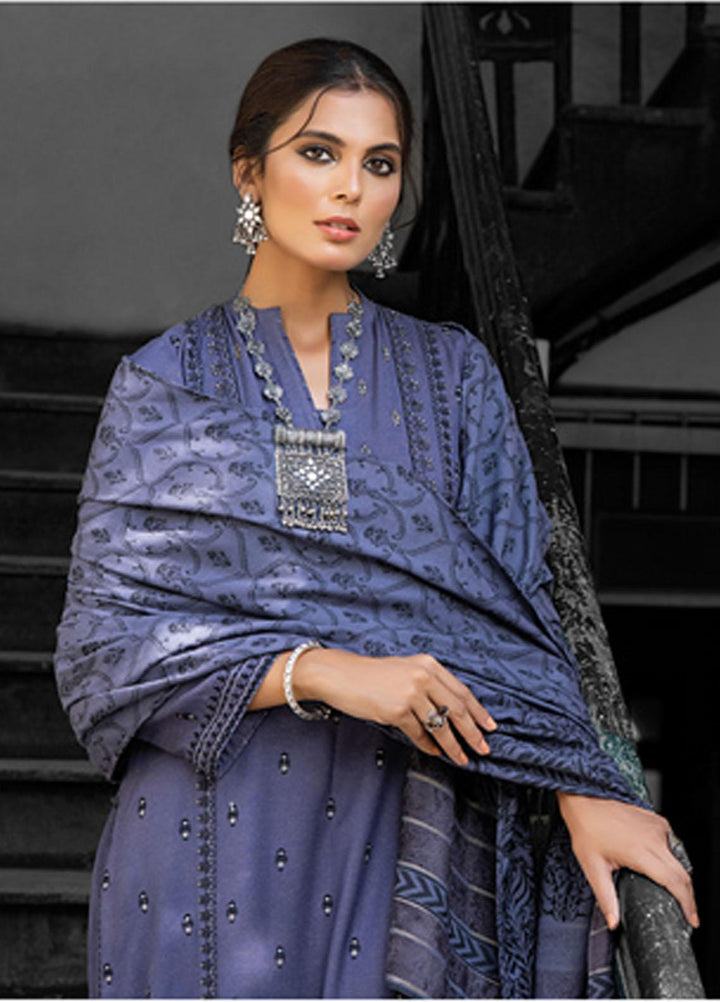 Lakhany Embroidered Slub Suits Unstitched 3 Piece LSM22W WES-BA-0001 - Winter Collection
