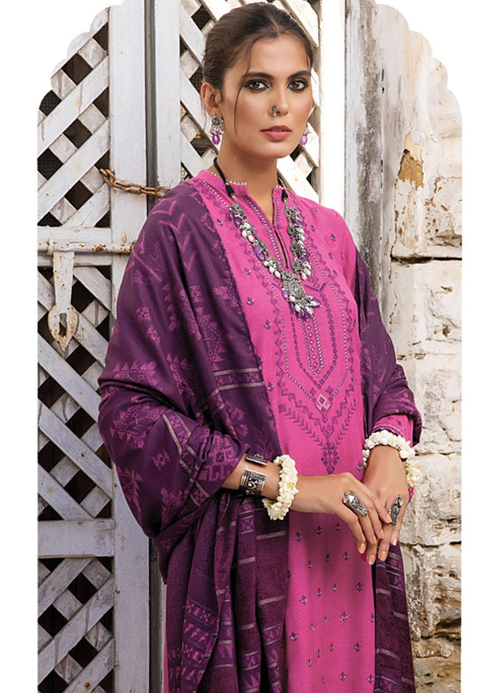 Lakhany Embroidered Slub Suits Unstitched 3 Piece LSM22W WES-BA-0002 - Winter Collection