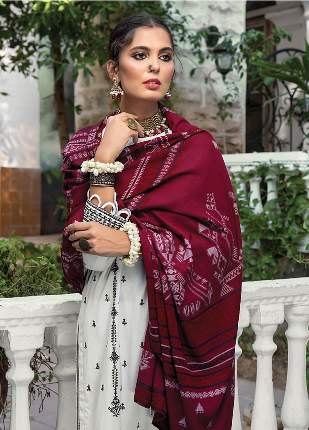 Lakhany Embroidered Slub Suits Unstitched 3 Piece LSM22W WES-EA-0365 - Winter Collection