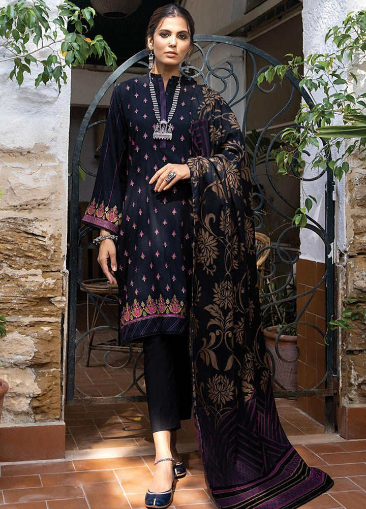 Lakhany Embroidered Slub Suits Unstitched 3 Piece LSM22W WES-SR-0040 - Winter Collection