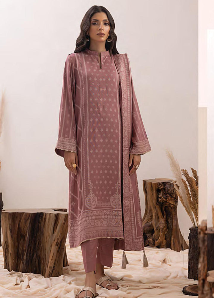 Lakhany Printed Pashmina Suits Unstitched 3 Piece LSM23PP LG-RM-0011-A - Winter Collection