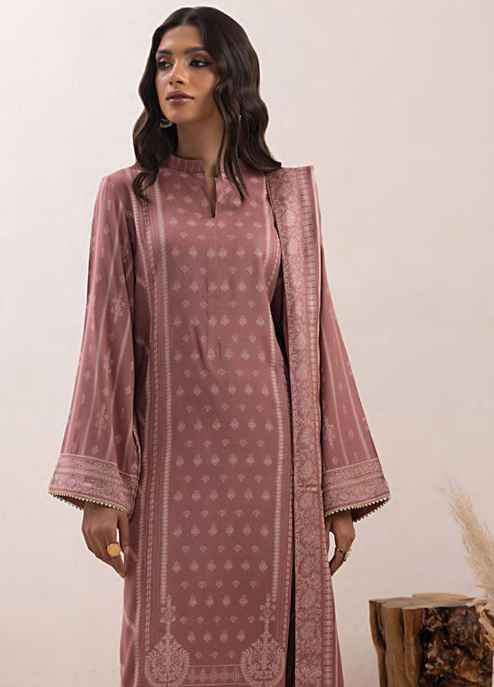 Lakhany Printed Pashmina Suits Unstitched 3 Piece LSM23PP LG-RM-0011-A - Winter Collection