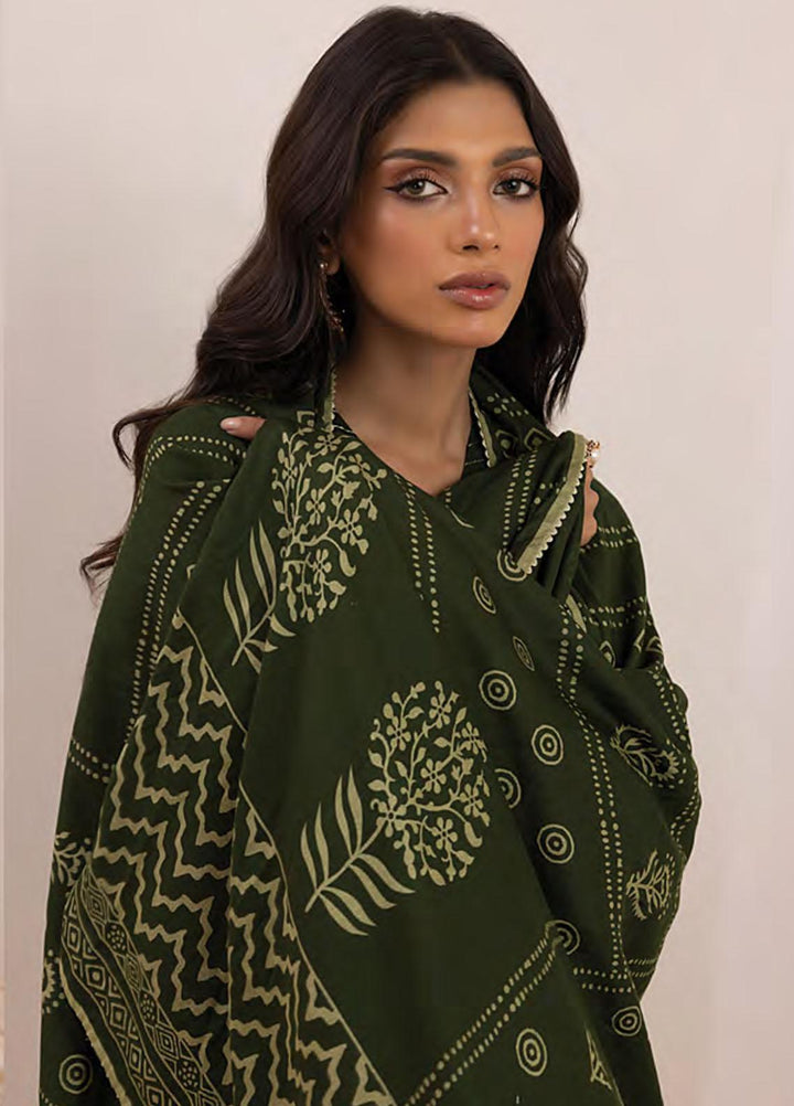 Lakhany Printed Pashmina Suits Unstitched 3 Piece LSM23PP LG-ZH-0094-A - Winter Collection