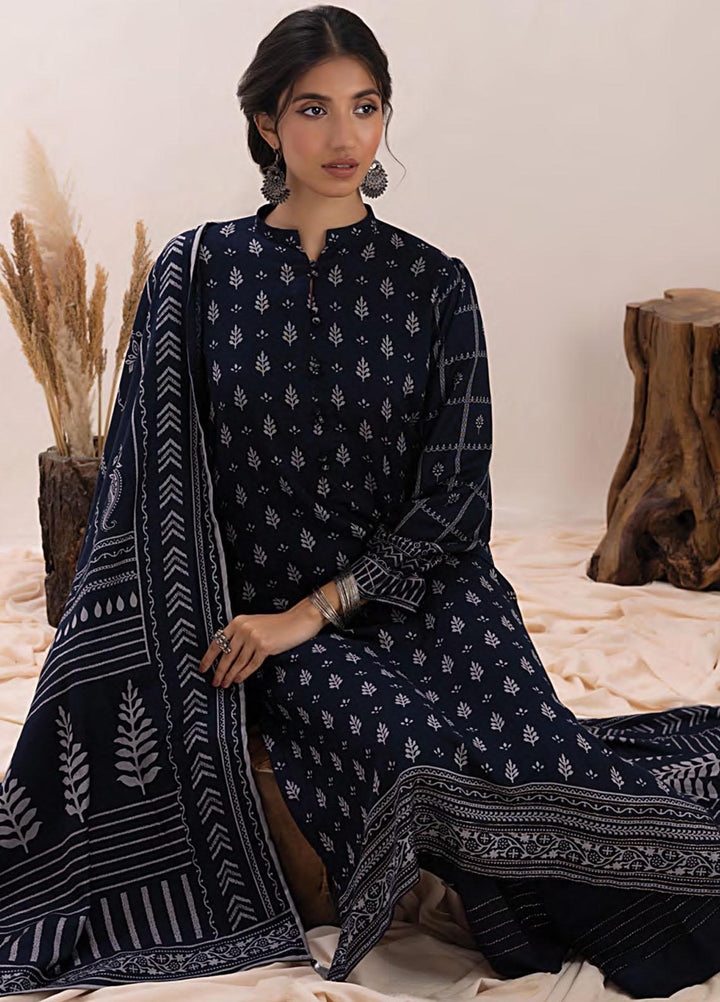 Lakhany Printed Pashmina Suits Unstitched 3 Piece LSM23PP LG-ZH-0093-B - Winter Collection