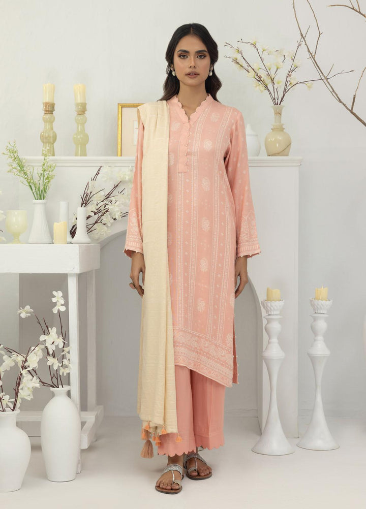 Lakhany Printed Pashmina Suits Unstitched 3 Piece LSM23PS LG-AA-0023-A - Winter Collection