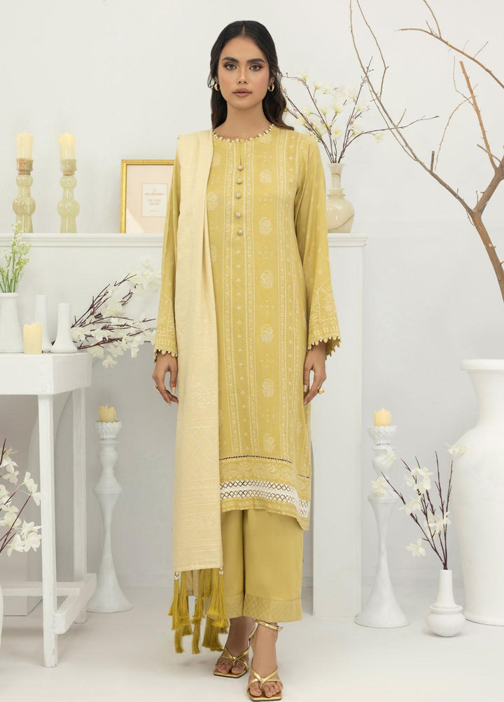 Lakhany Printed Pashmina Suits Unstitched 3 Piece LSM23PS LG-AA-0023-B - Winter Collection