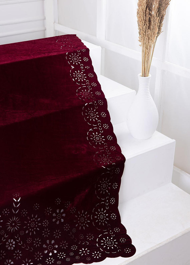 Lakhany Embroidered Velvet  Shawls LSM-2947 SHAWL (R) - Luxury Velvet Shawls