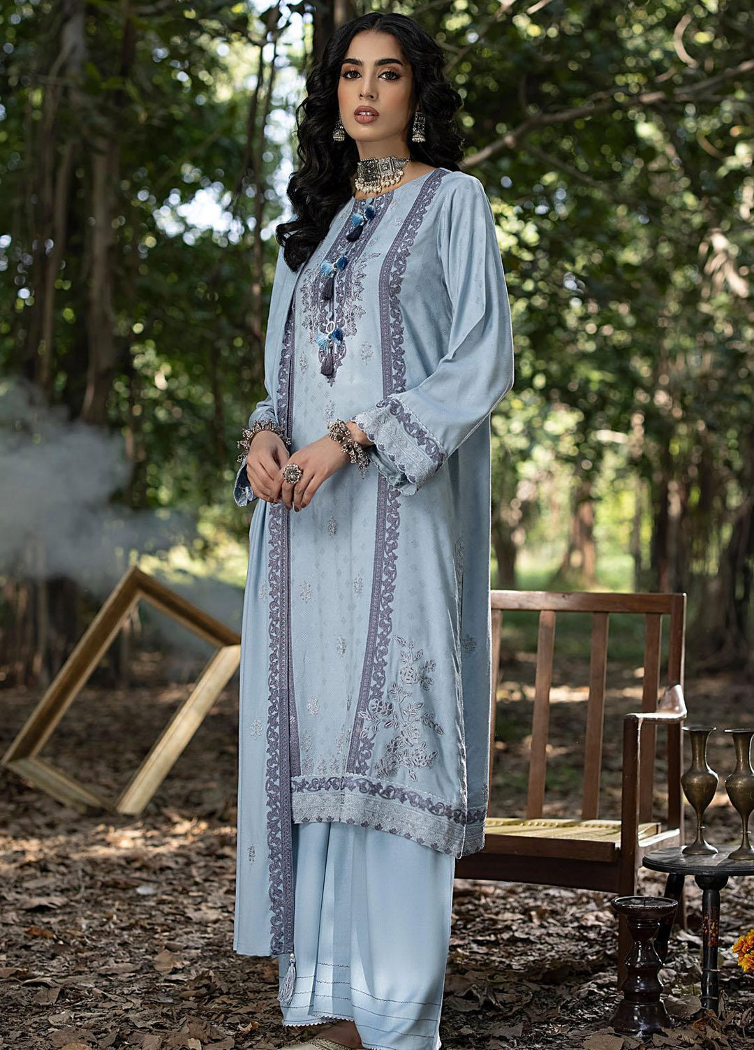 Lakhany Embroidered Cashmere Wool Suits Unstitched 3 Piece LSM23WE LG-IZ-0006 - Winter Collection