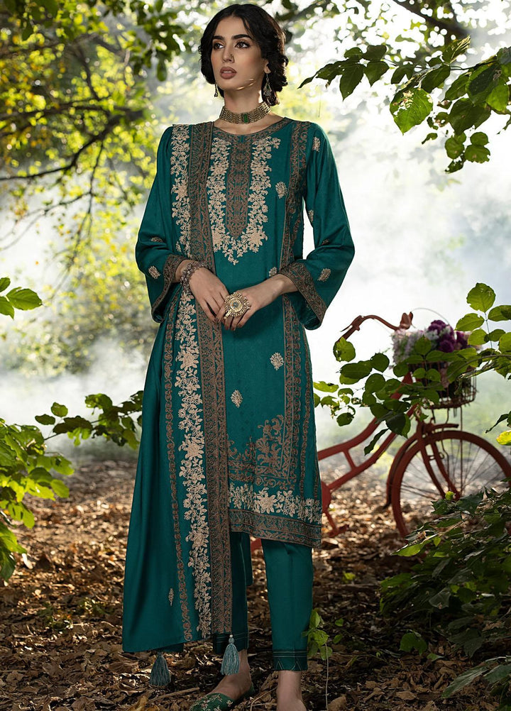 Lakhany Embroidered Cashmere Wool Suits Unstitched 3 Piece LSM23WE LG-IZ-0007 - Winter Collection