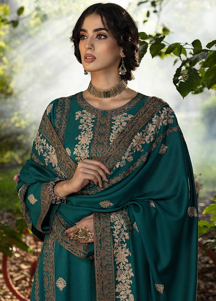 Lakhany Embroidered Cashmere Wool Suits Unstitched 3 Piece LSM23WE LG-IZ-0007 - Winter Collection