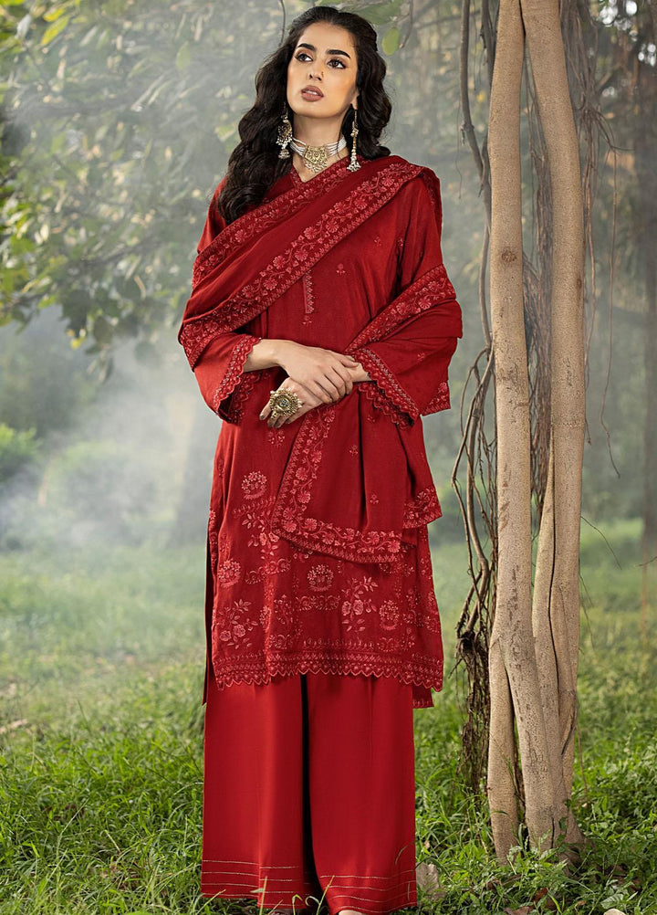 Lakhany Embroidered Cashmere Wool Suits Unstitched 3 Piece LSM23WE LG-IZ-0049 - Winter Collection