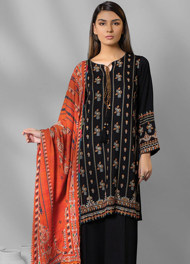 Lakhany Embroidered Karandi Suits Unstitched 3 Piece LSM22WE WEC-EA-0384 - Winter Collection