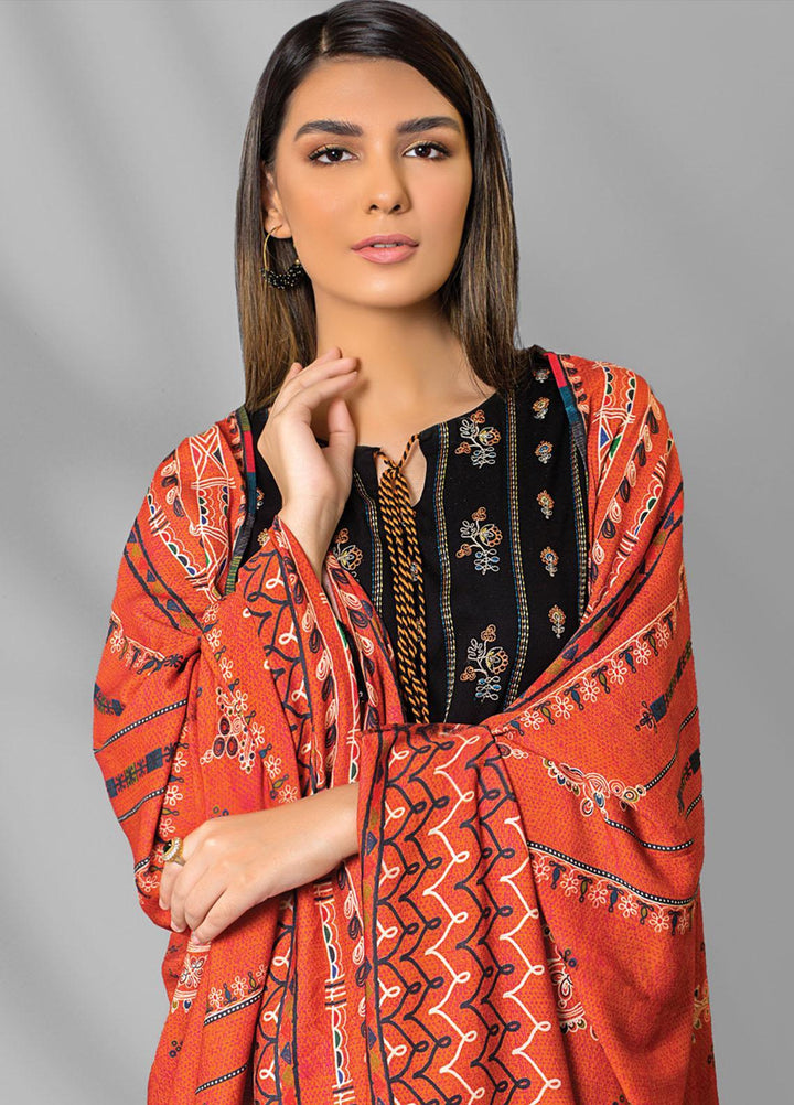 Lakhany Embroidered Karandi Suits Unstitched 3 Piece LSM22WE WEC-EA-0384 - Winter Collection