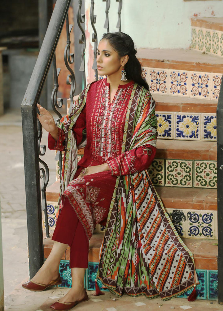 Lakhany Embroidered Karandi Suits Unstitched 3 Piece LSM22WE WEC-SA-0133 - Winter Collection