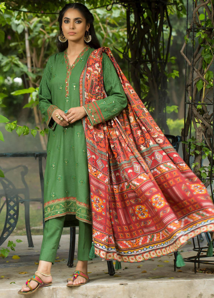 Lakhany Embroidered Karandi Suits Unstitched 3 Piece LSM22WE WEC-SA-0135 - Winter Collection