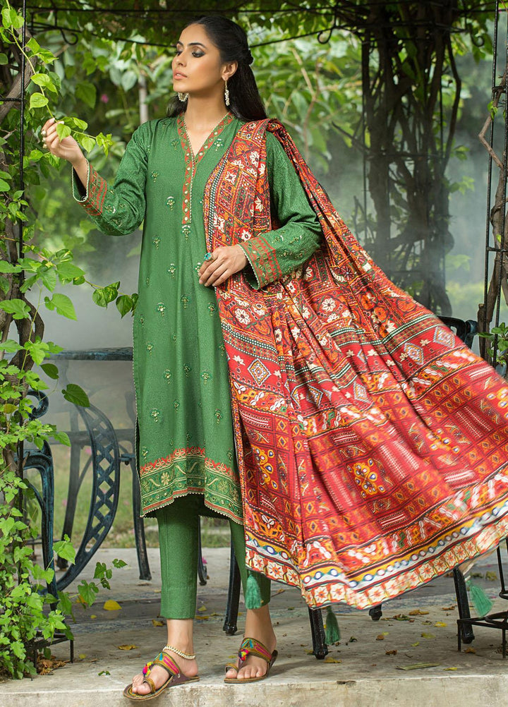 Lakhany Embroidered Karandi Suits Unstitched 3 Piece LSM22WE WEC-SA-0135 - Winter Collection