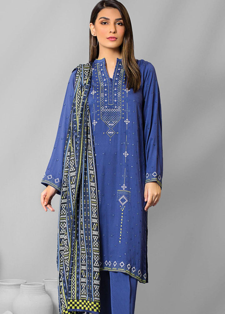 Lakhany Embroidered Karandi Suits Unstitched 3 Piece LSM22WE WEC-SR-0051 - Winter Collection