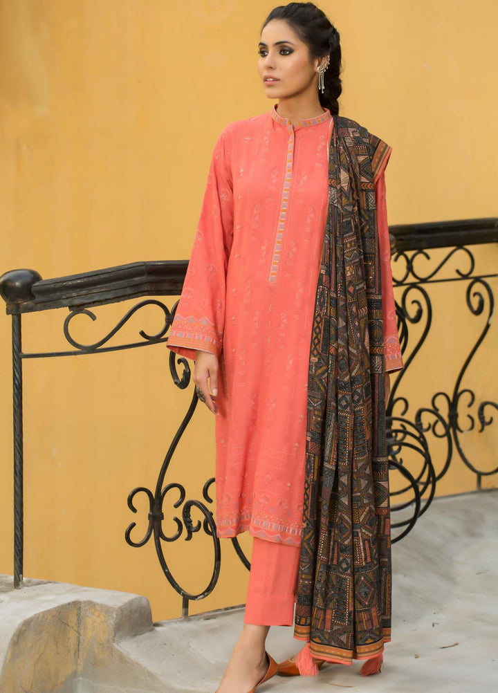 Lakhany Embroidered Karandi Suits Unstitched 3 Piece LSM22WE WEC-SR-0054 - Winter Collection