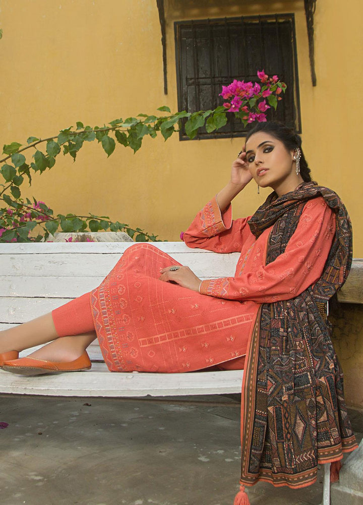 Lakhany Embroidered Karandi Suits Unstitched 3 Piece LSM22WE WEC-SR-0054 - Winter Collection