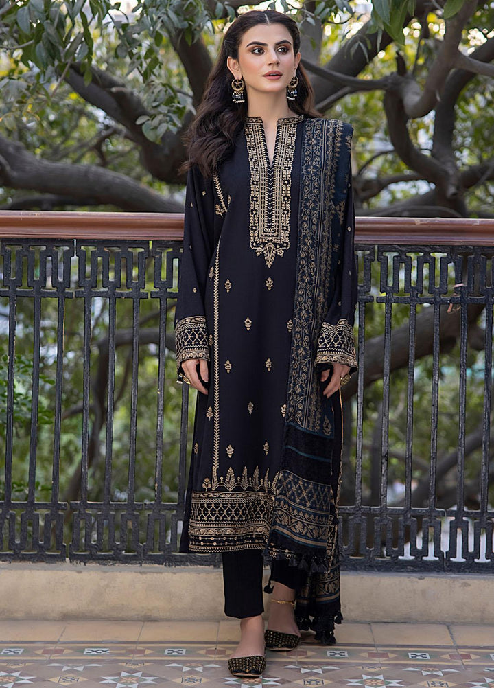 Lakhany Embroidered Slub Suits Unstitched 3 Piece LSM23WS LG-AM-0029 - Winter Collection