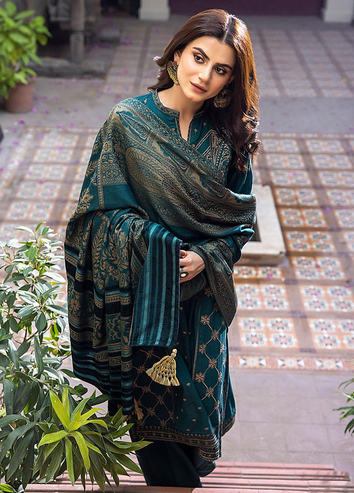 Lakhany Embroidered Slub Suits Unstitched 3 Piece LSM23WS LG-IZ-0113 - Winter Collection