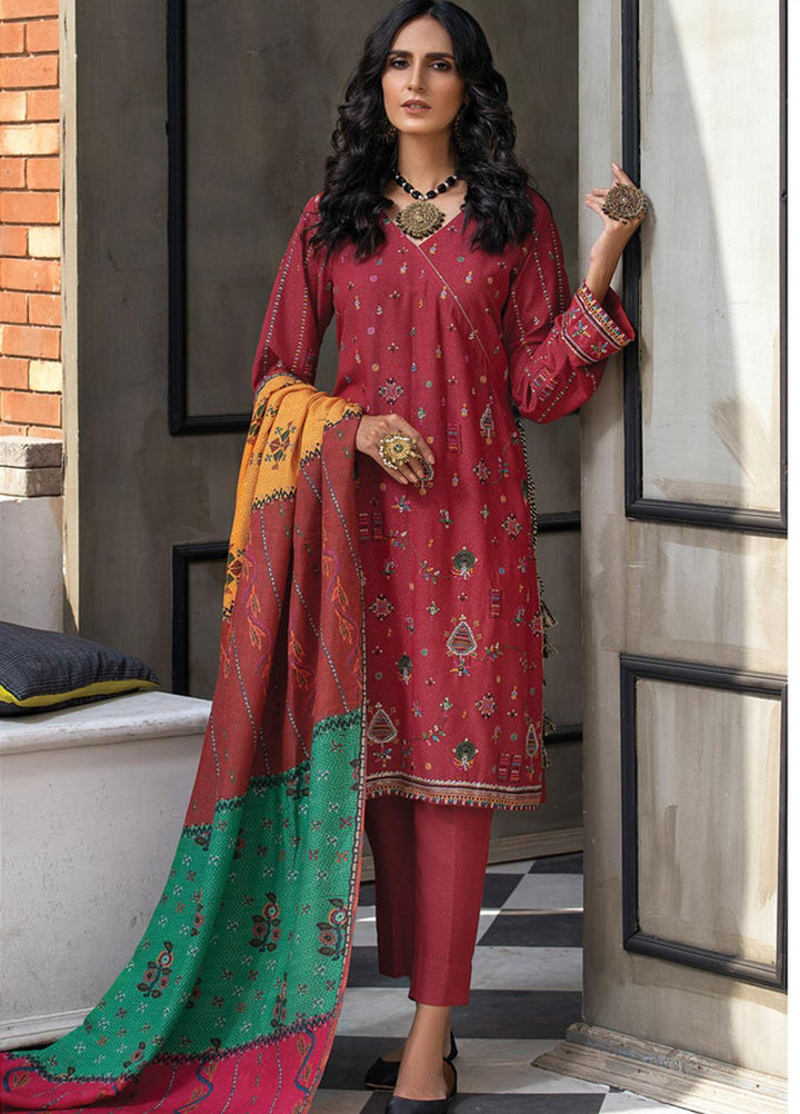 Lakhany Embroidered Karandi Suits Unstitched 3 Piece LSM21WU-2 WKC-7022 - Winter Collection