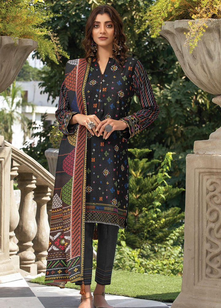 Lakhany Embroidered Karandi Suits Unstitched 3 Piece LSM21WU-2 WKC-7024 - Winter Collection