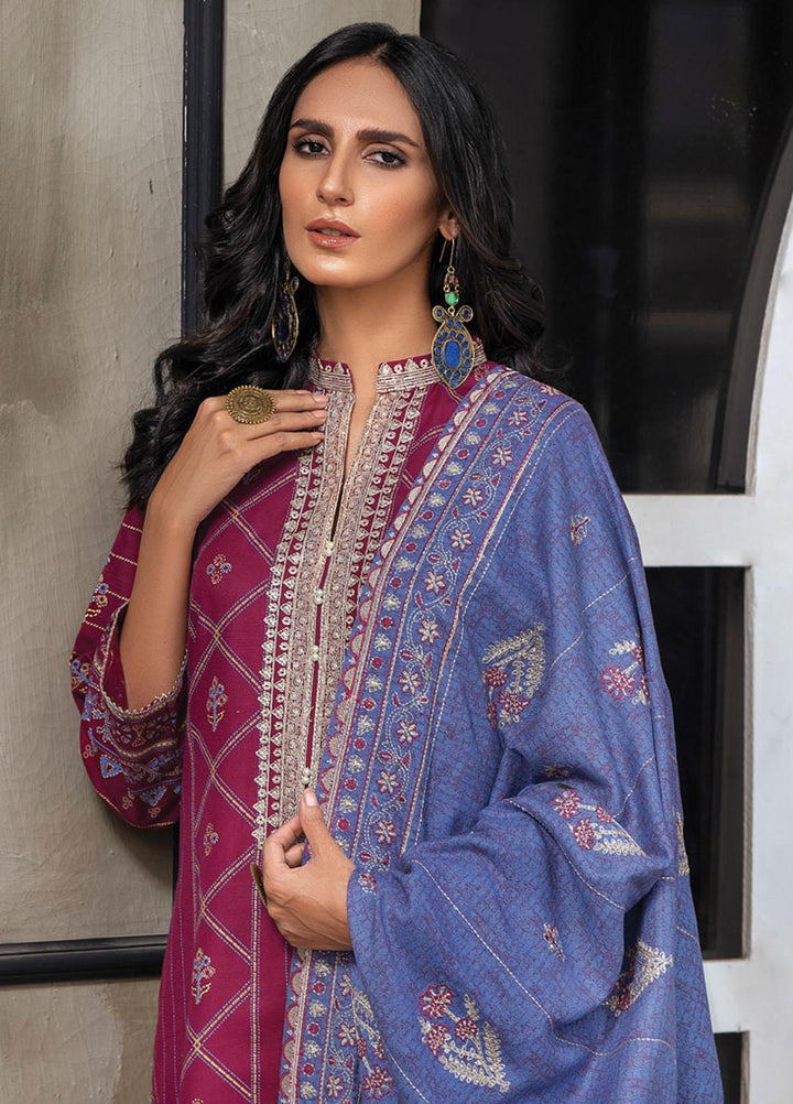 Lakhany Embroidered Khaddar Suits Unstitched 3 Piece LSM21WU-2 WKE-7016 - Winter Collection