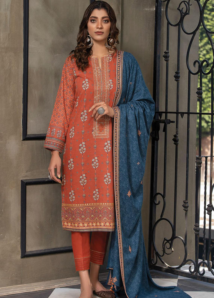 Lakhany Embroidered Khaddar Suits Unstitched 3 Piece LSM21WU-2 WKE-7017 - Winter Collection