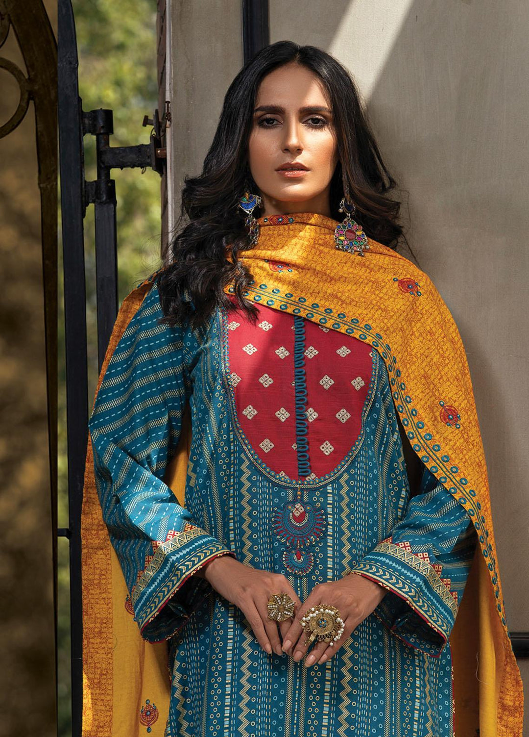 Lakhany Embroidered Khaddar Suits Unstitched 3 Piece LSM21WU-2 WKE-7018 - Winter Collection
