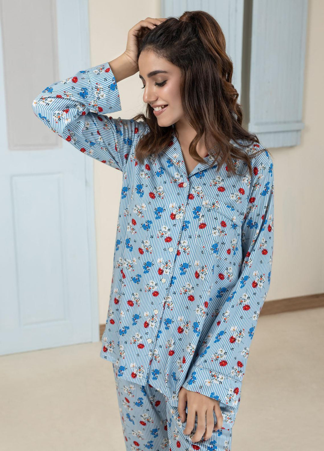 Lakhany Night Wear Cool Max Polyester 2 Piece Dress LSM21WNW LSM-2540