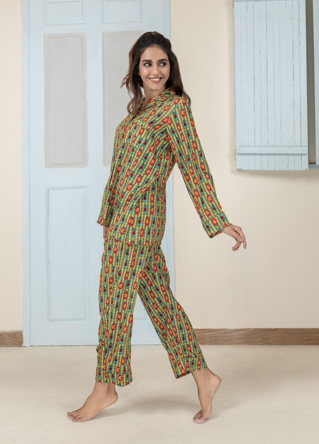 Lakhany Night Wear Cool Max Polyester 2 Piece Dress LSM21WNW LSM-2546