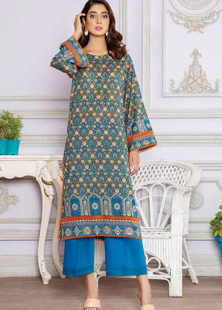 LALA Textiles Printed Lawn  Unstitched Kurties LT22DK BAILEY LA-0026 - Summer Collection