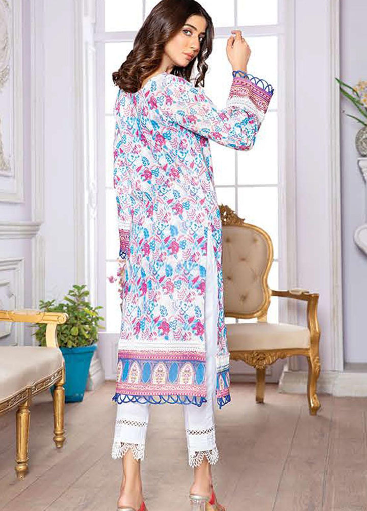 LALA Textiles Printed Lawn  Unstitched Kurties LT22DK GIZA LA-0025 - Summer Collection