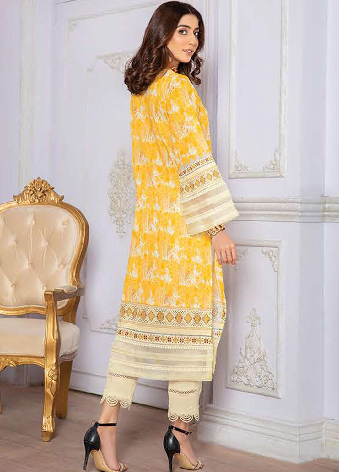 LALA Textiles Printed Lawn  Unstitched Kurties LT22DK HIMERA LA-0030 - Summer Collection