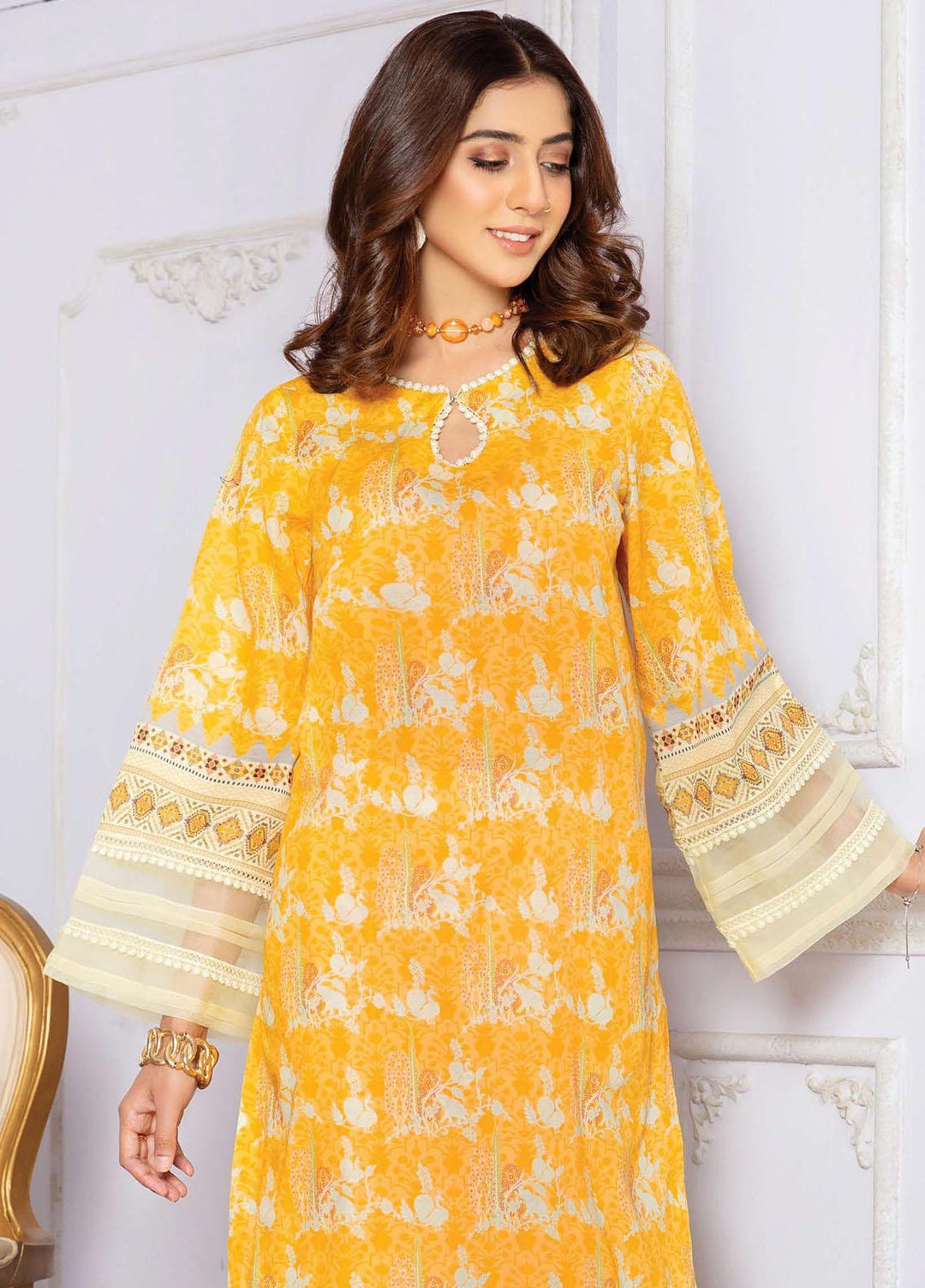 LALA Textiles Printed Lawn  Unstitched Kurties LT22DK HIMERA LA-0030 - Summer Collection