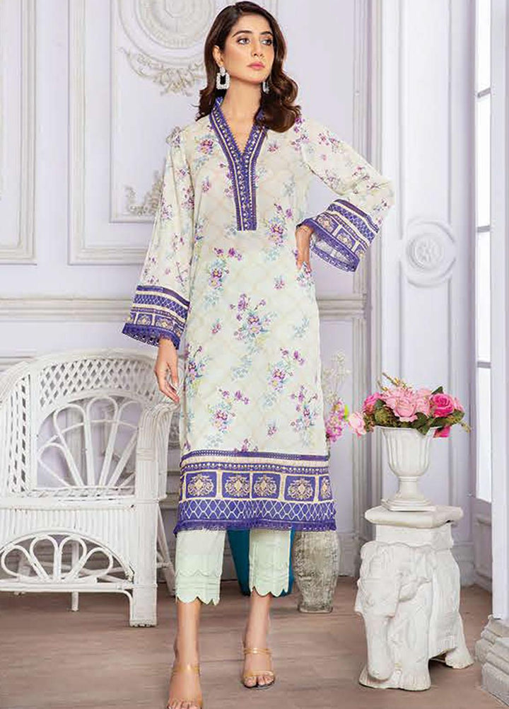 LALA Textiles Printed Lawn  Unstitched Kurties LT22DK LIANA LA-0022 - Summer Collection