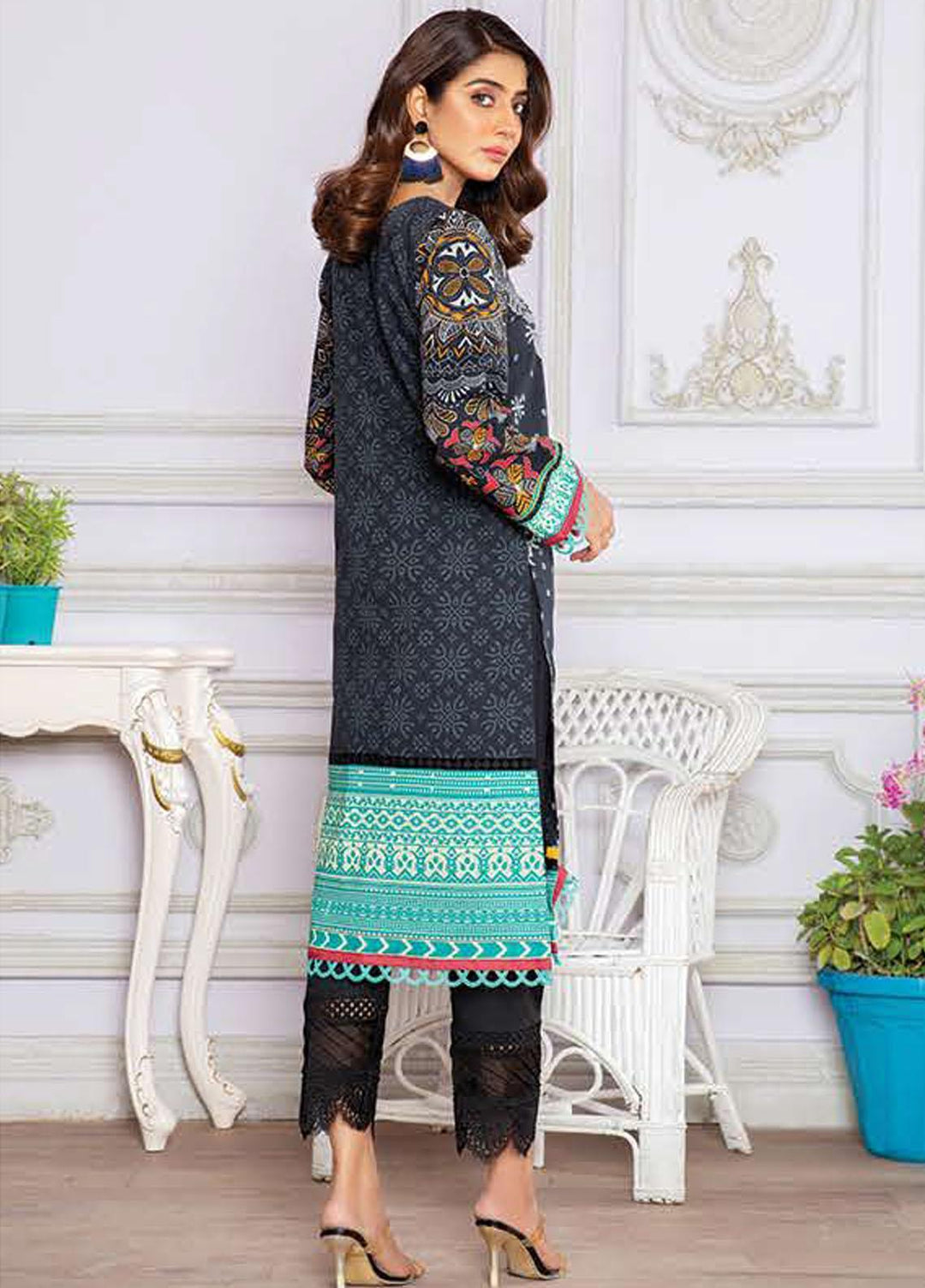 LALA Textiles Printed Lawn  Unstitched Kurties LT22DK SASHA LA-0024 - Summer Collection