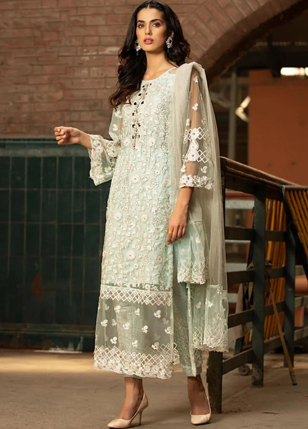 Lallaria By Noorma Kaamal Embroidered Net Suit Unstitched 3 Piece NK24LC NK-CC-02 - Formal Collection