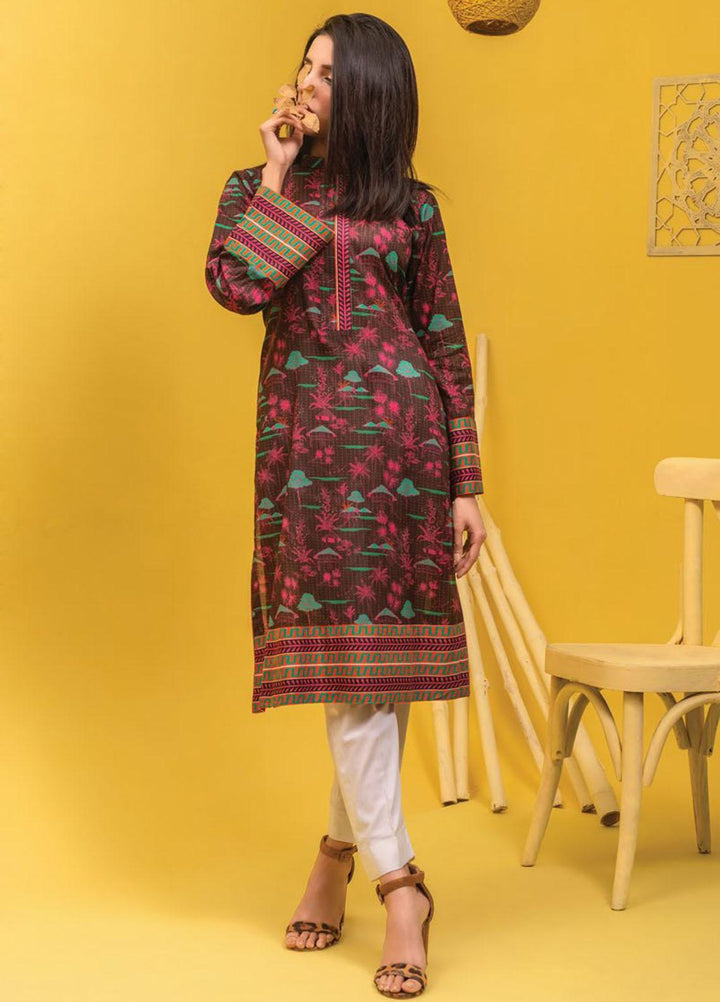Lamha by Tarzz Printed Lawn  Unstitched Kurties TZ21L SS-1-01 - Spring / Summer Collection