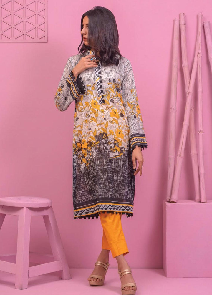 Lamha by Tarzz Printed Lawn  Unstitched Kurties TZ21L SS-1-02 - Spring / Summer Collection