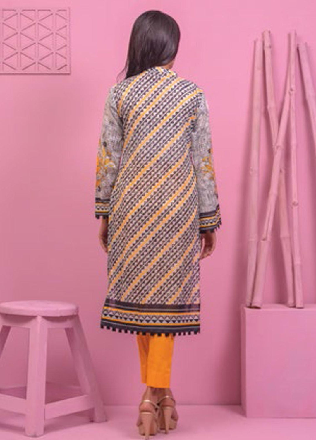 Lamha by Tarzz Printed Lawn  Unstitched Kurties TZ21L SS-1-02 - Spring / Summer Collection