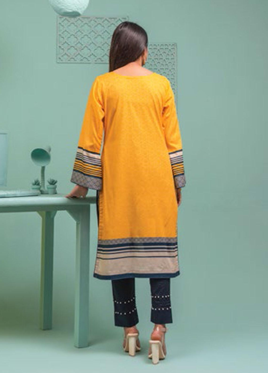 Lamha by Tarzz Printed Lawn  Unstitched Kurties TZ21L SS-1-03 - Spring / Summer Collection