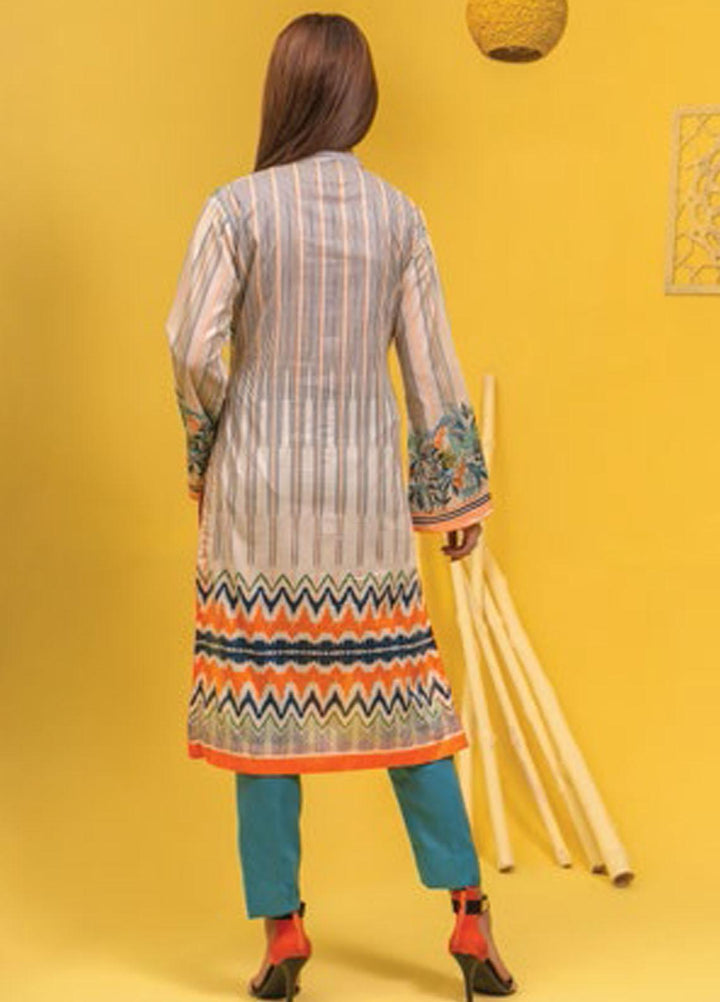 Lamha by Tarzz Printed Lawn  Unstitched Kurties TZ21L SS-1-04 - Spring / Summer Collection